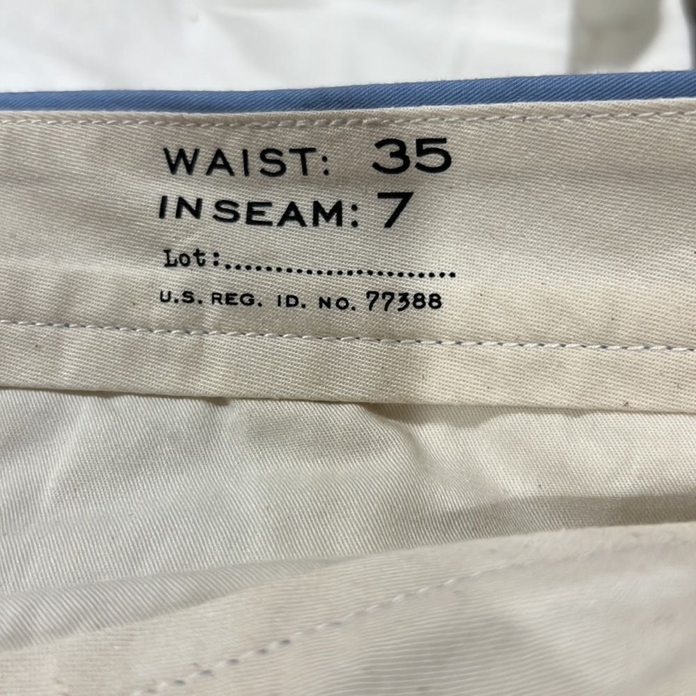 J. Crew light blue 7" stretch chino short NWT With Flaw size 35 - Picture 5 of 13